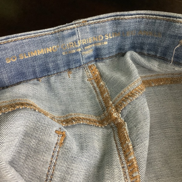 CHICO’s So Slimming Girlfriend Ankle Jeans 10 (1.5R) Embellished Boho festival - Picture 9 of 16